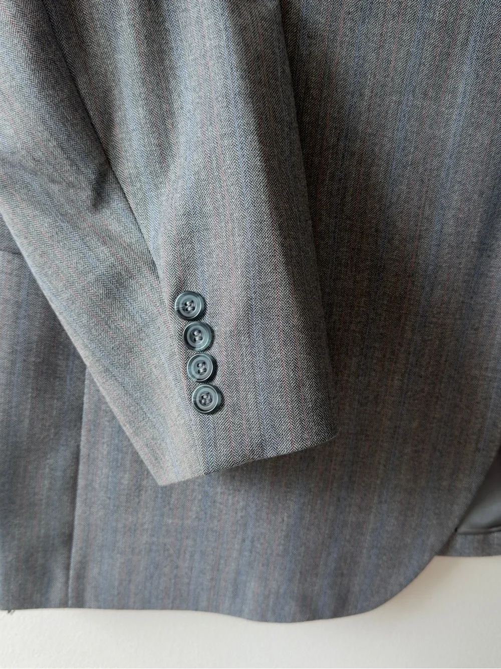 Men's Gray Pinstripe Sport‎ Coat Blazer